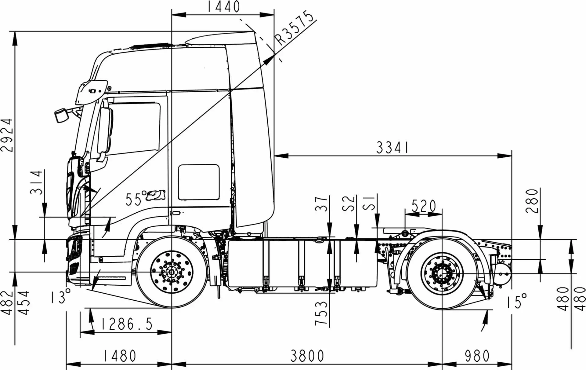 Dongfeng 4х2 тягач KX | Седельный тягач Донгфенг 4х2 KX в Москве