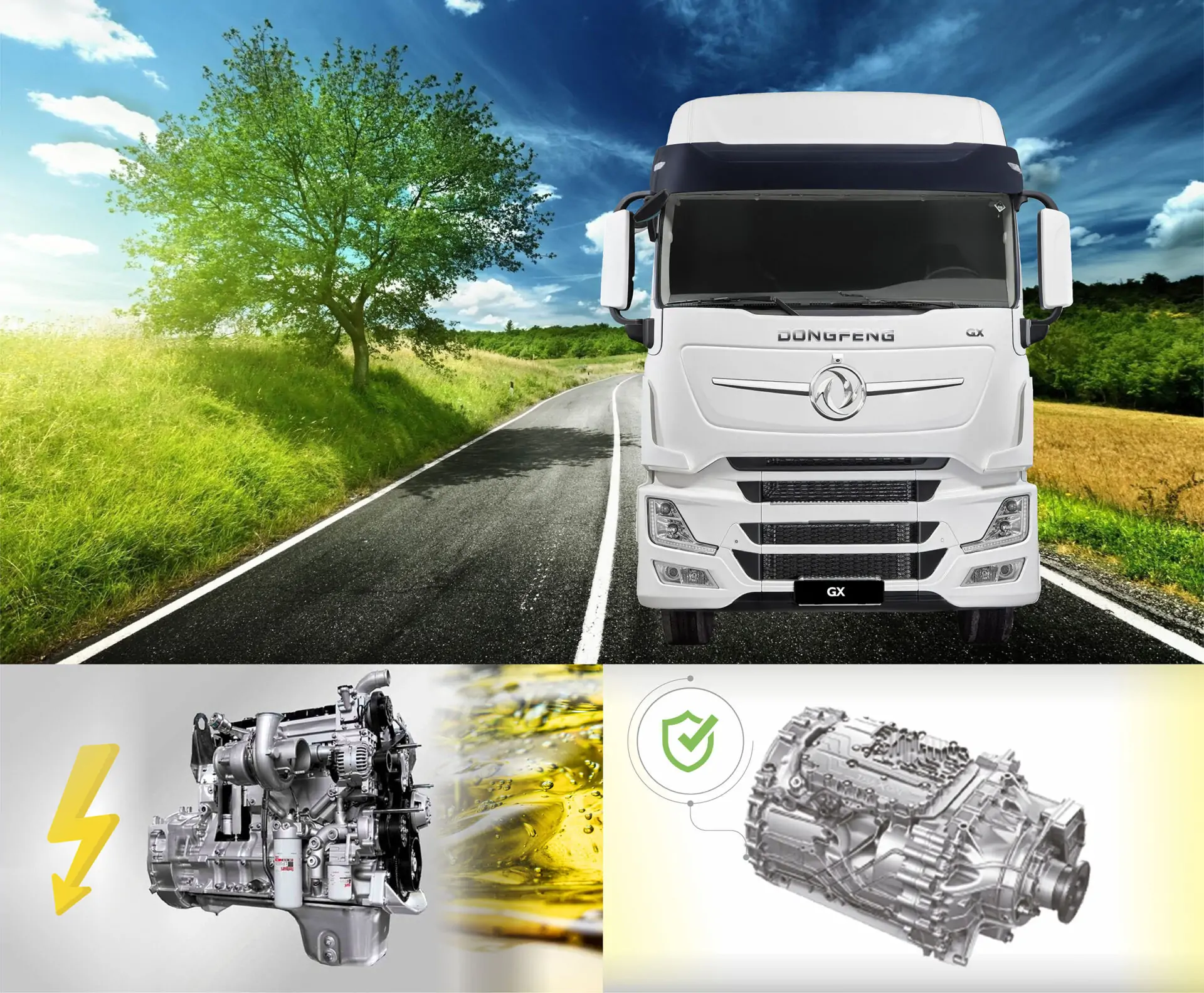 Общее устройство тягача Dongfeng_в слайдер о характеристиках__общее